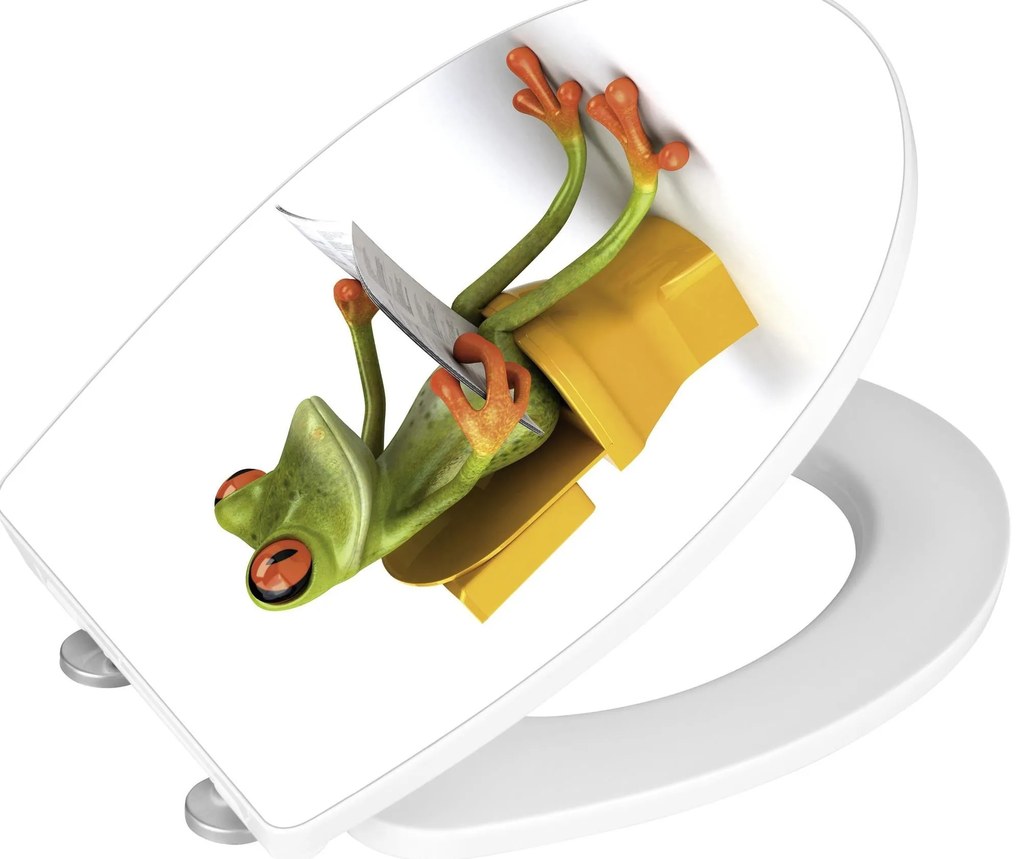 Deska sedesowa FROG NEWS, Duroplast, WENKO