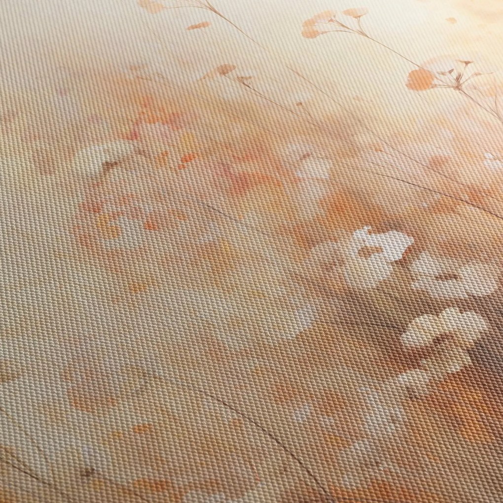 Obraz - Wzór dzikich kwiatów (170x50 cm)