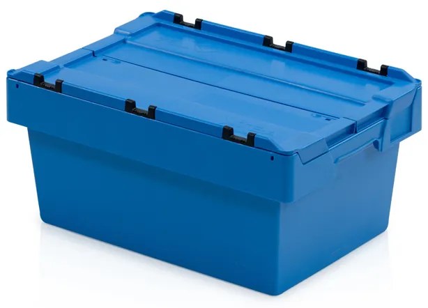 Skrzynka plastikowa z wiekiem, 600x400x290 mm