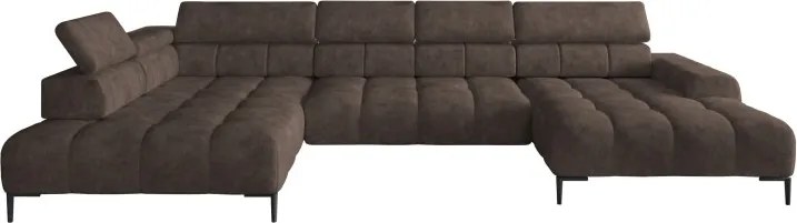 Narożnik PLAZA XL Lewostronny Elektryczna regulacja Tkanina MONOLITH 15 WERSAL