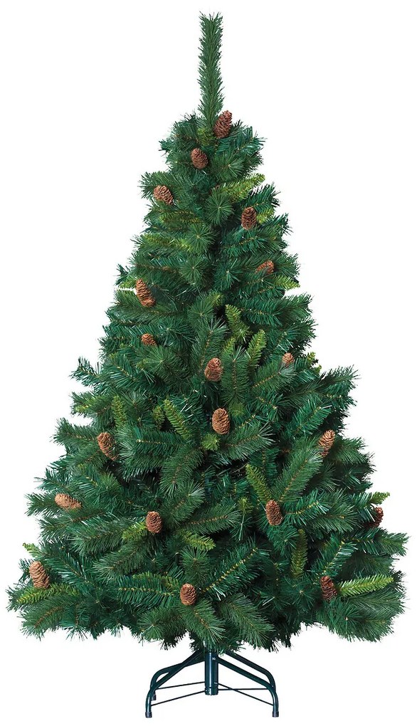 Sztuczna choinka na metalowym stojaku, gęsta, 150 cm
