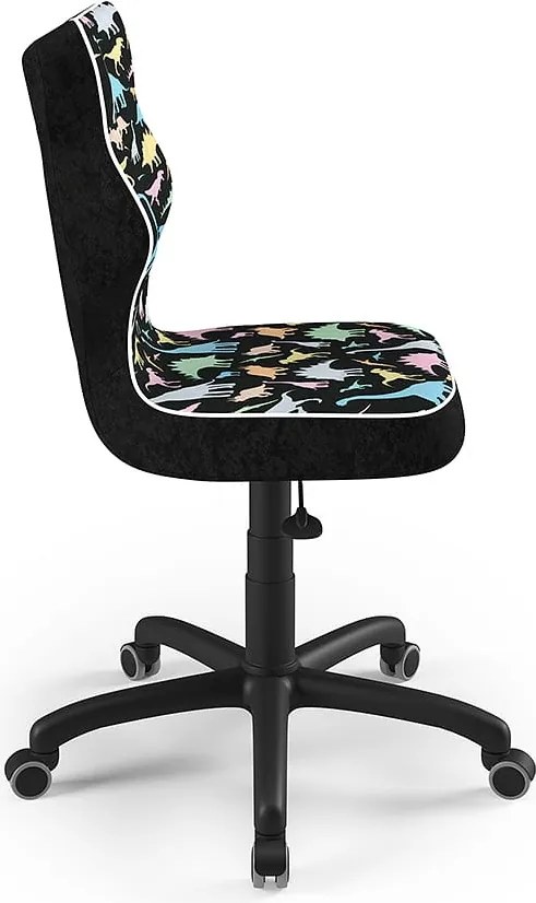 Obrotowe krzesło do biurka Petit Black rozmiar 5 (146-176,5 cm) wzory