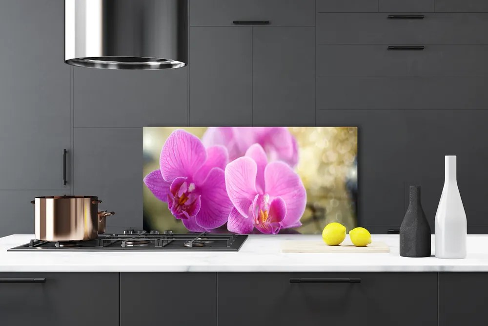 Szkło do Kuchni na Ścianę Wyrafinowany Bukiet Botaniczny