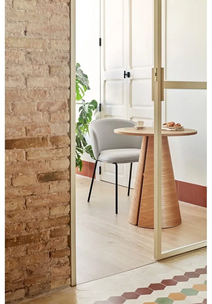 Naturalny okrągły stół w dekorze dębu ø 65 cm Cep – Teulat
