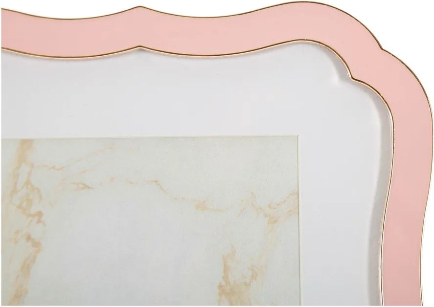 Jasnoróżowa metalowo-szklana ramka stojąca 17x22 cm Margot – Mauro Ferretti