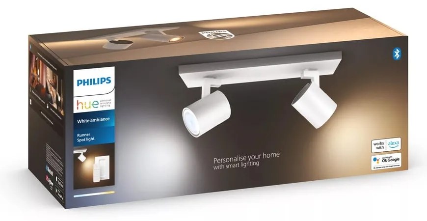 Inteligentna lampa punktowa z gwintem GU10, 4 W Runner – Philips Hue