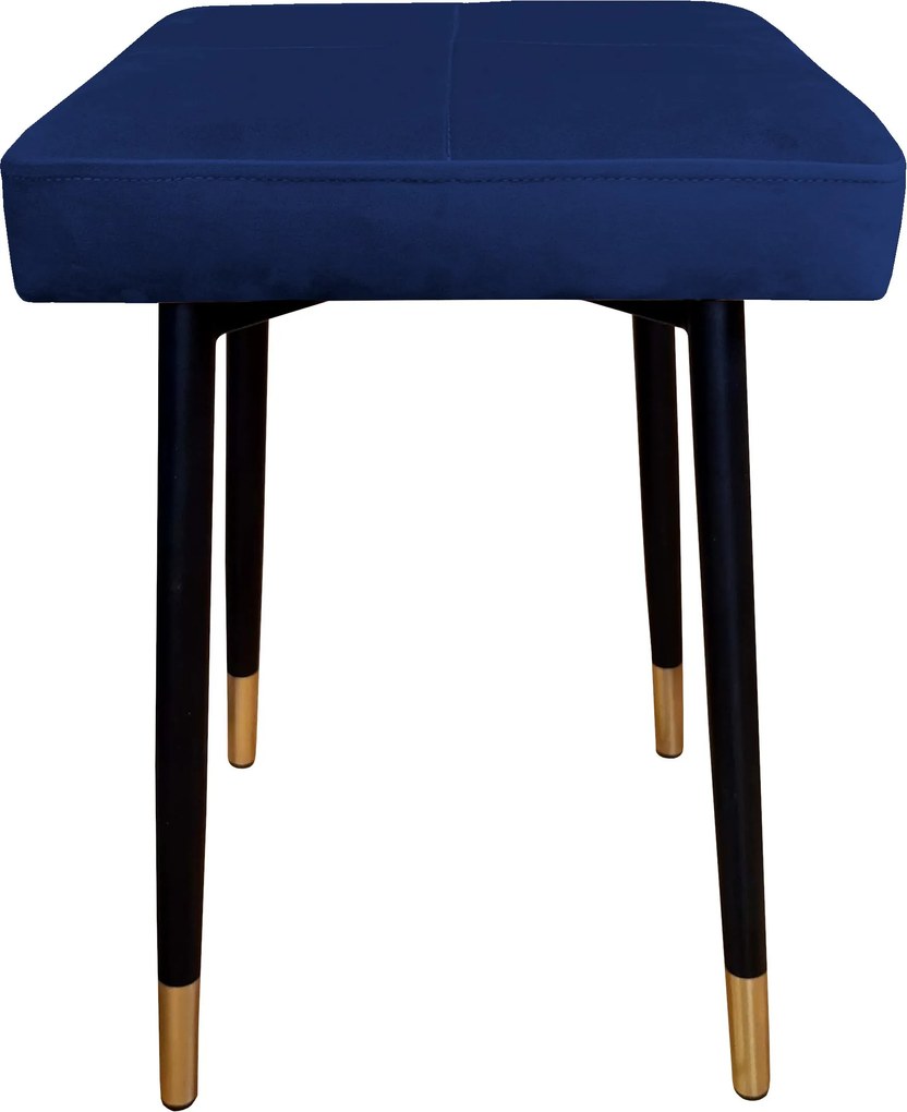 Taboret MAX tkanina Welur stelaż metalowy STOŁEK LOFT : Kolor nogi - Czano-złota stożek, Kolor tkaniny - VELVET - MG16, Typ tkaniny - Velvet