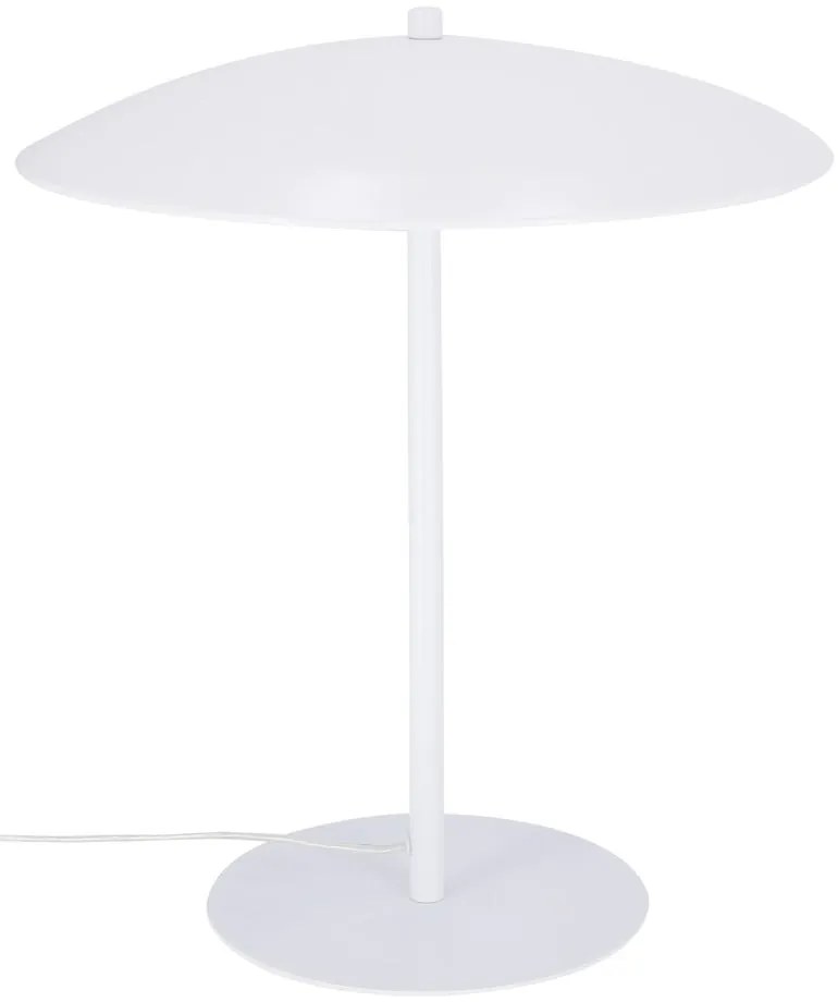 Biała lampa stołowa LED z metalowym kloszem (wysokość 41 cm) Lund – Candellux Lighting