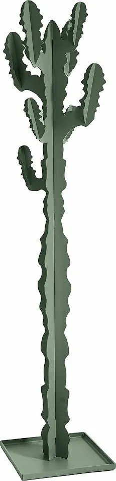 Kaktus wieszak stojący 170 cm, zielone żelazo, nowoczesny dekoracyjny design, sypialnia, biuro, przedpokój, made in Italy