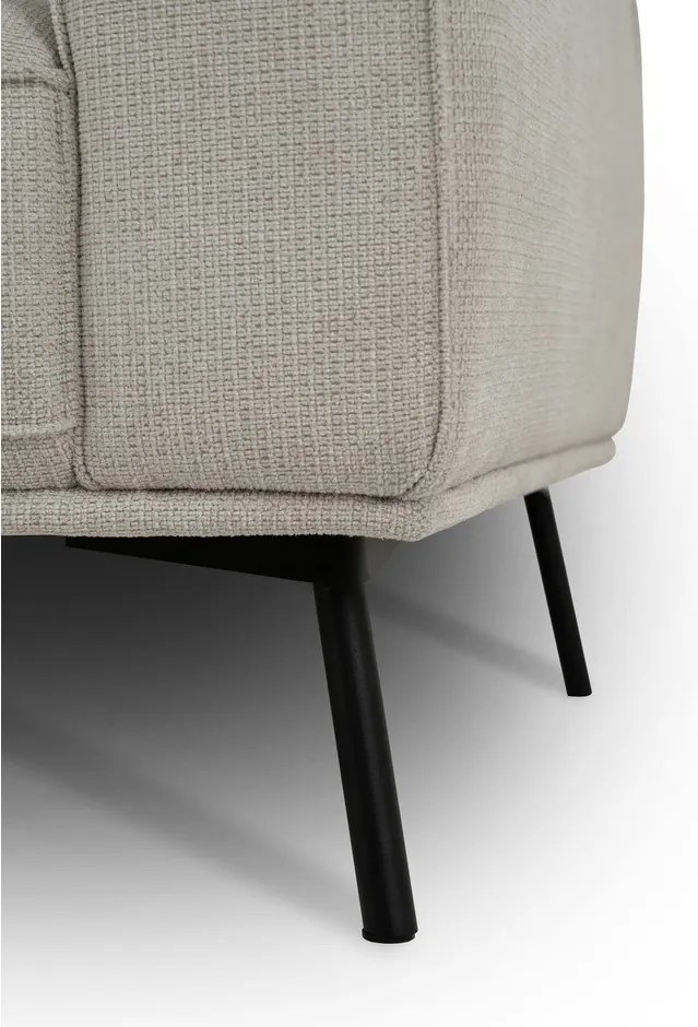 Szarobeżowy narożnik z tkaniny szenilowej (lewostronny/w kształcie litery L) Amsterdam – Scandic