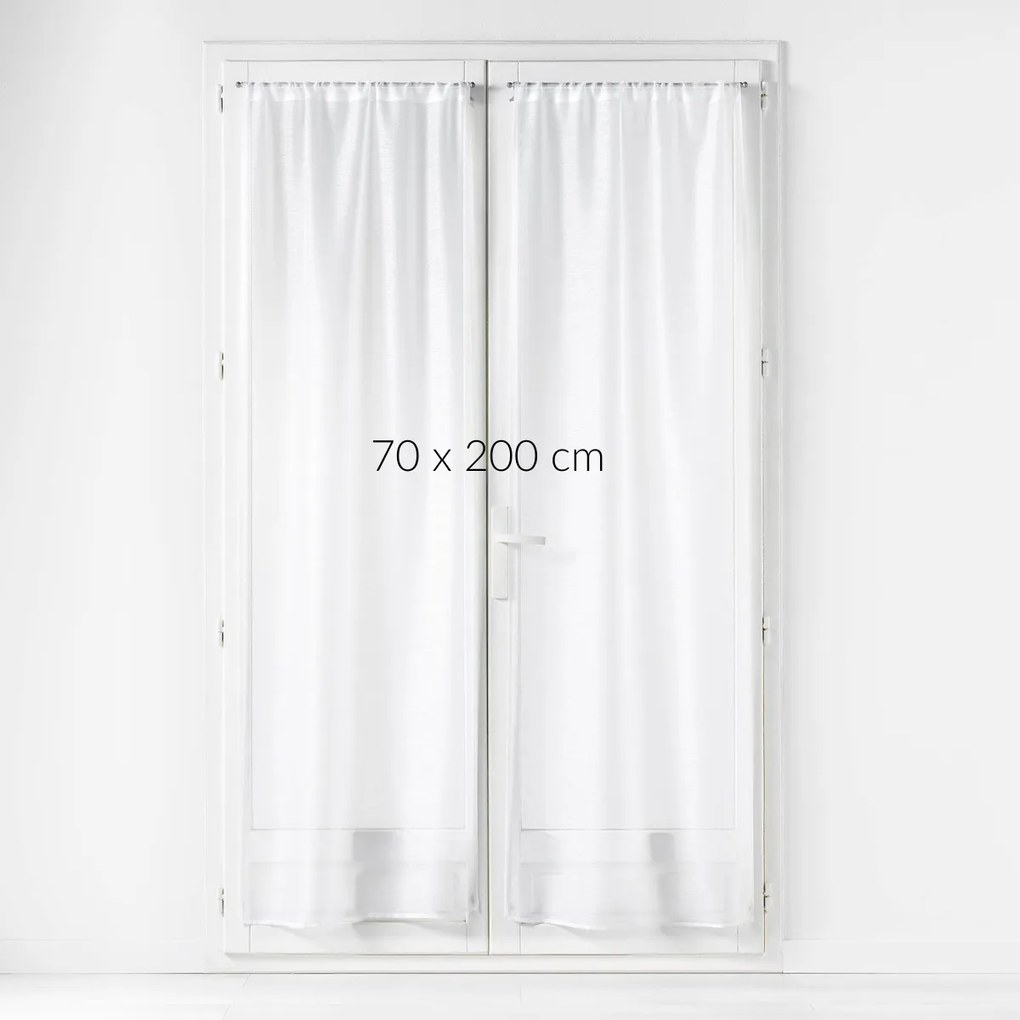 Komplet dwóch gładkich firan, LISSEA, 70 x 200 cm
