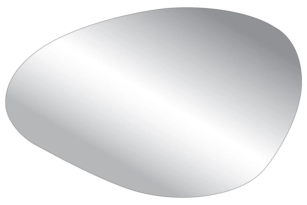 Lustro o nieregularnym kształcie oszlifowane bez ramy podświetlane MISTRAL LED | Różne rozmiary : Kolor tafli szkła - Srebrny, Rozmiar - 120 x 60 cm