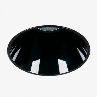 Downlight Led Wpuszczany Bezramkowy Trimless Okrągły Ø6,8 Cm Z Aluminium Luisiana Biała Ciepła 2700 K & Czarna & 23º & 11 W - Sklum