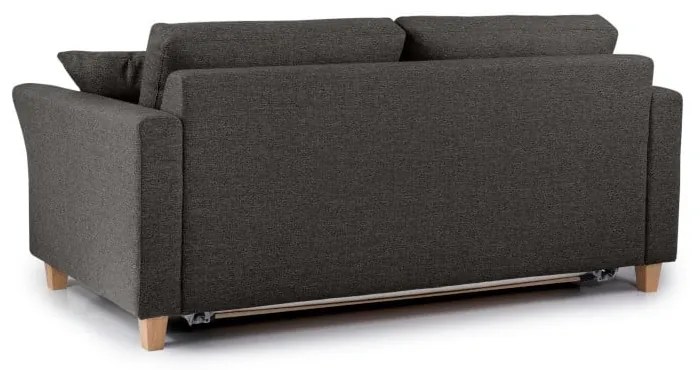Antracytowa rozkładana sofa Scandic Sonia