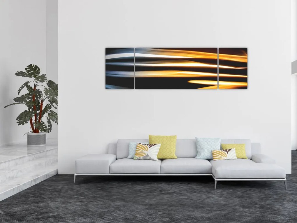 Czarny obraz (170x50 cm)