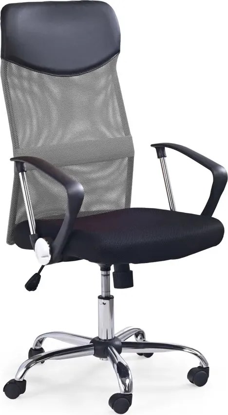 Szary pracowniczy fotel obrotowy R4-B79