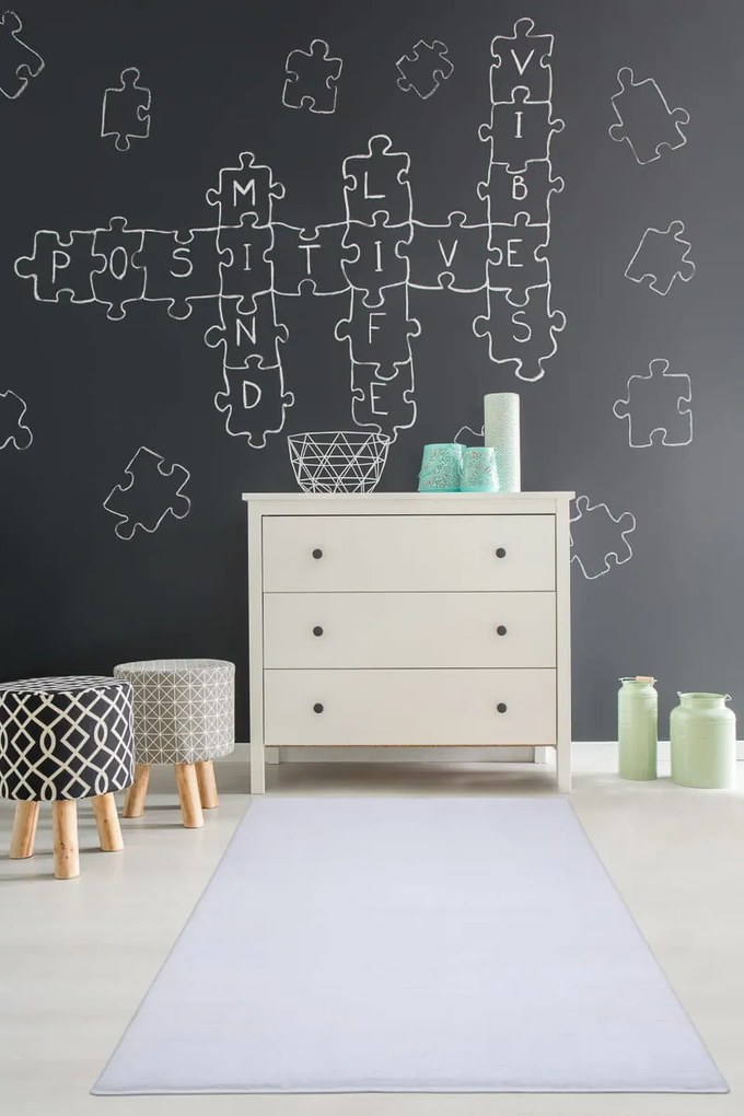 Dywan pluszowy Catwalk biały 200 cm x 300 cm