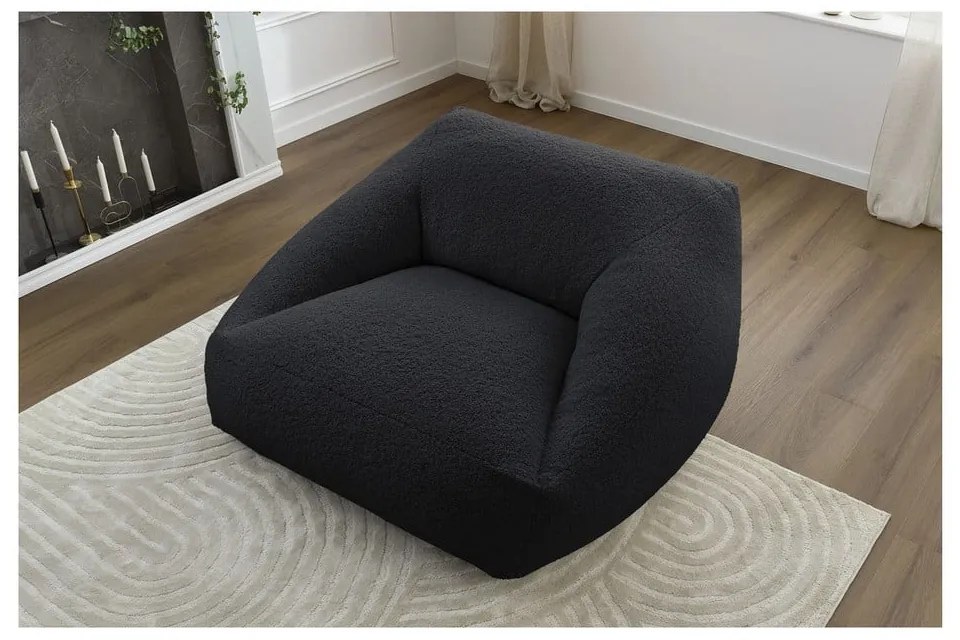 Czarny worek do siedzenia Lilibet – Bobochic Paris