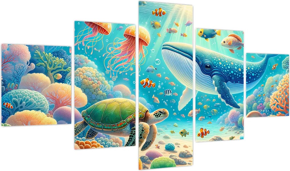 Obraz - Świat pod wodą (125x70 cm)