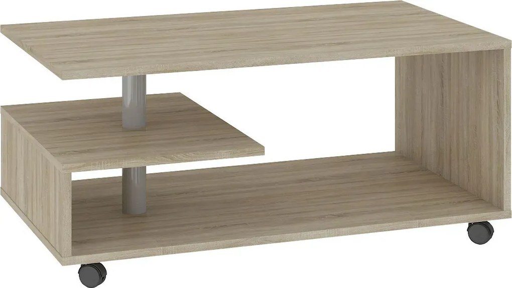 Ława Na Kółkach Dąb Sonoma H6-T60
