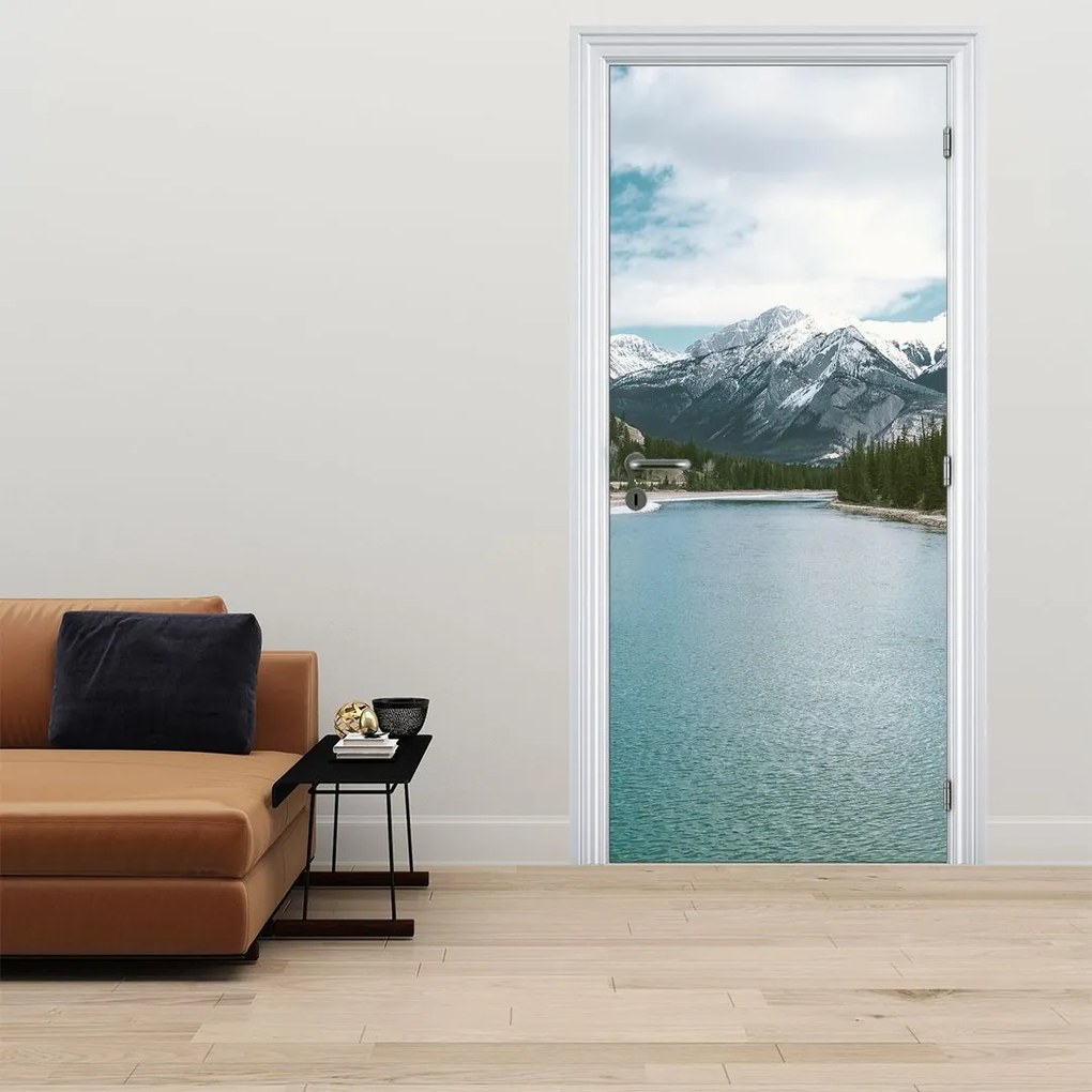 Fototapeta na drzwi - Górski krajobraz (95x205cm)