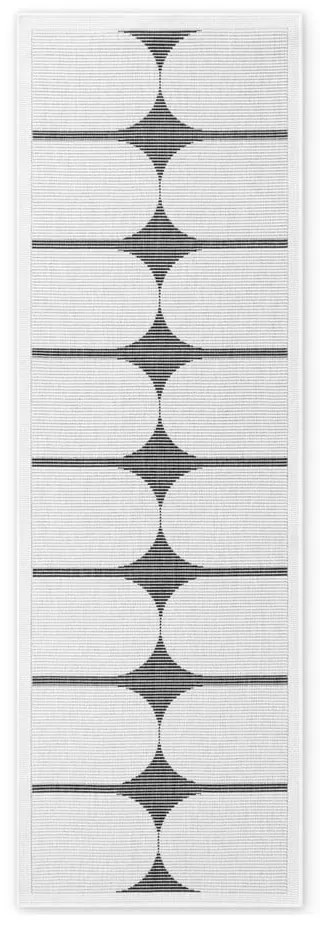 Czarno-biały chodnik odpowiedni na zewnątrz 80x250 cm Duet Bowen – NORTHRUGS