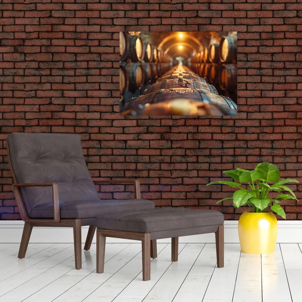 Obraz na szkle - Piwniczka na wino (70x50 cm)