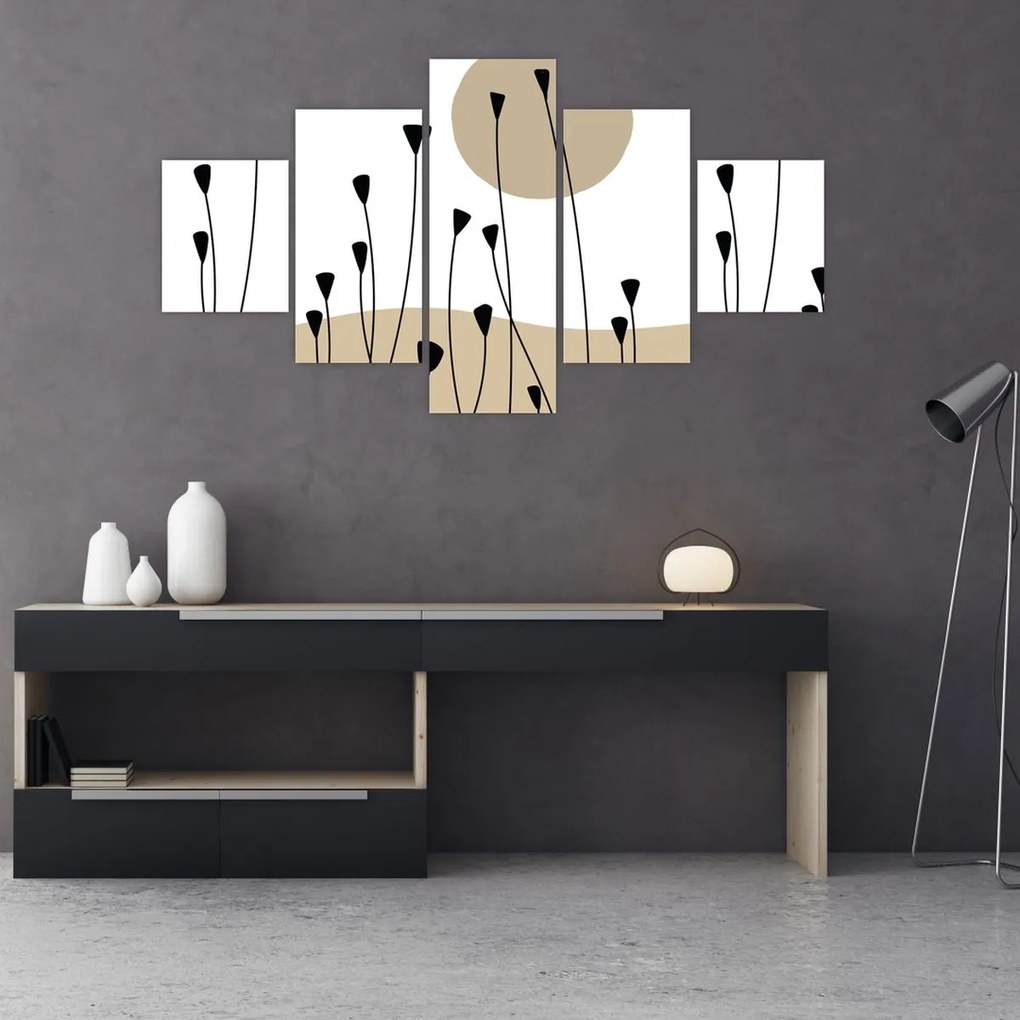 Obraz - Łąka graficzna N⁰2 (125x70 cm)