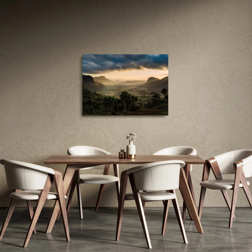 Obraz na szkle - Kubańskie szczyty (70x50 cm)