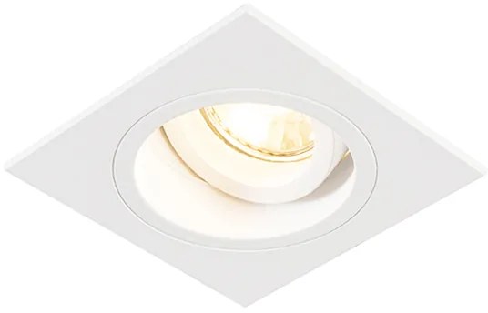 Inteligentny reflektor wpuszczany kwadratowy biały z WiFi GU10 - Chuck