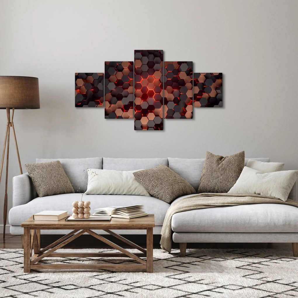 Obraz - Futurystyczna abstrakcja (125x70 cm)