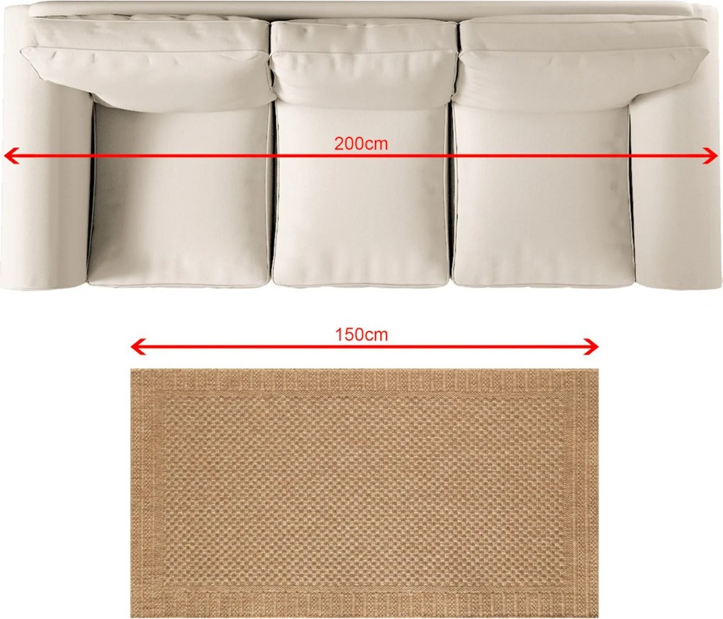 Dywan Corton camel 80x150 cm