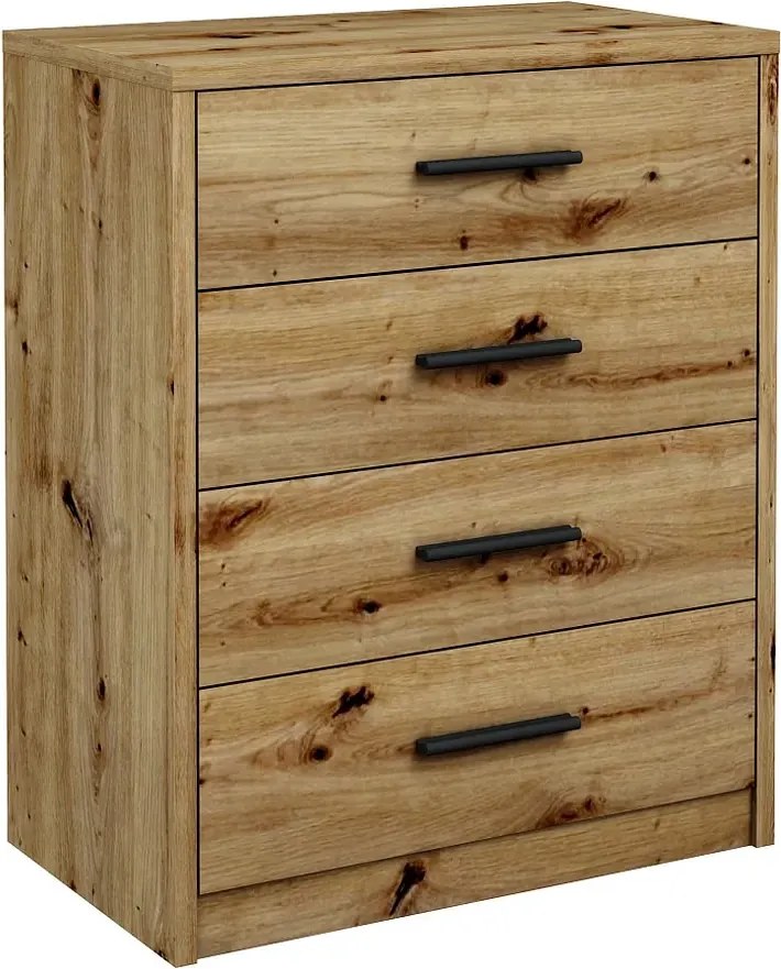 Klasyczna Komoda Z Szufladami Dąb Artisan B5-D98