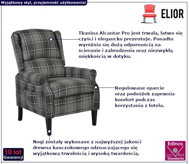 Szary Rozkładany Fotel R6-T02