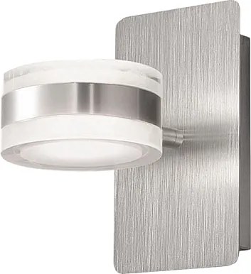 Dunk - Fabas Luce 2-Light Round Wall Lamp - 16 W Ściemnialna lampa ścienna LED - Szczotkowane aluminium