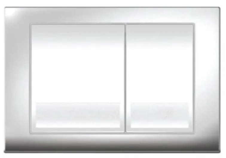 Przycisk spłukujący srebrny BUTTO