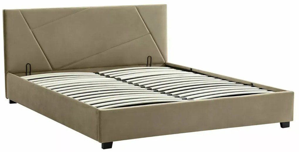 ŁÓŻKO COLUMBIA VELVET 140X200 KOLOR BEŻ BLUVEL 28 SIGNAL