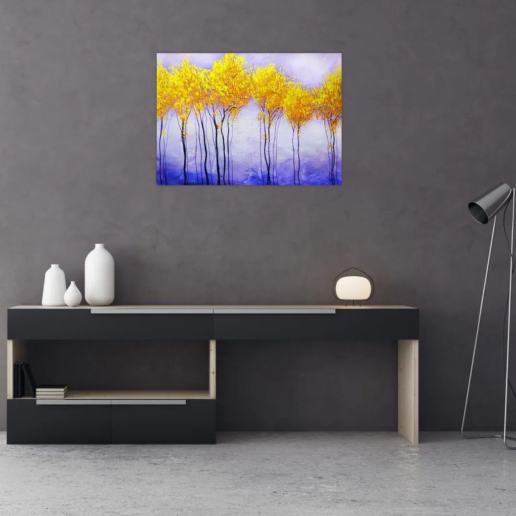 Obraz żółtych drzew (70x50 cm)
