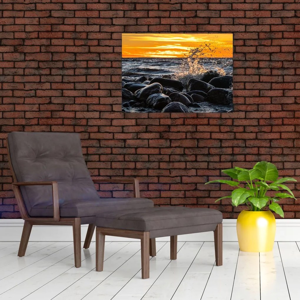 Obraz na szkle - morze (70x50 cm)