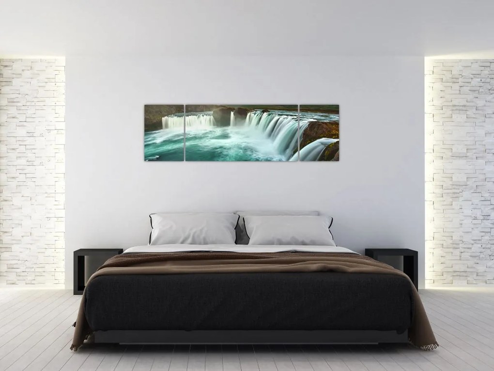 Obraz - Wodospady (170x50 cm)