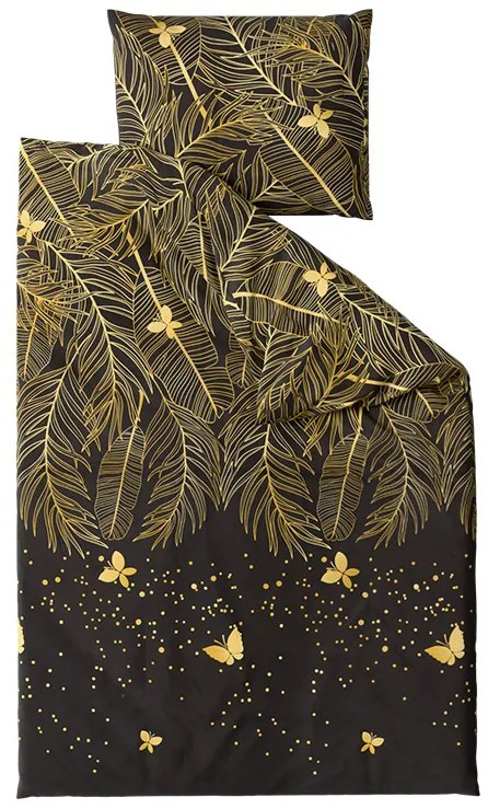 PrzytulneMieszkanie.pl PrzytulneMieszkanie.pl Pościel z mikrowłókna VISATA czarna Rozmiar pościeli: 70 x 80 cm | 140 x 200 cm