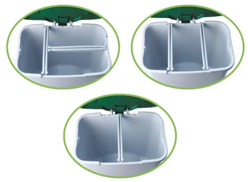 Denox Ecologic Kosz na śmieci na pedał 50 l, niebieski