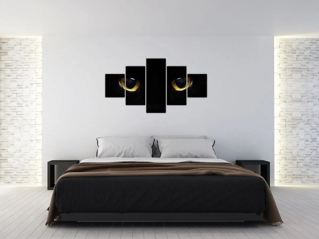 Obraz - Kocie oczy (125x70 cm)