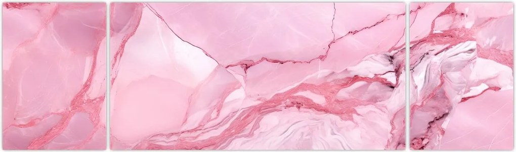Obraz - Różowy marmur (170x50 cm)