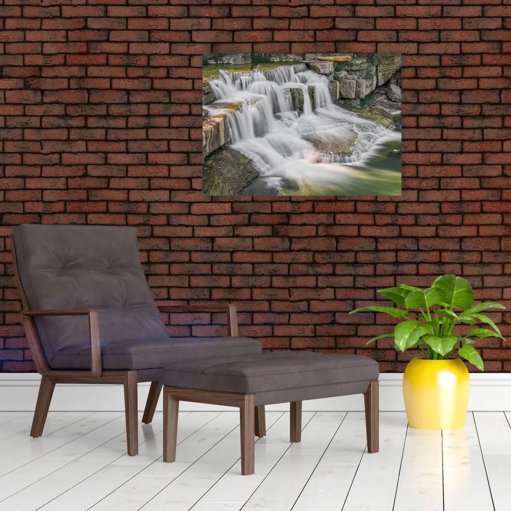 Obraz na szkle - wodospady (70x50 cm)