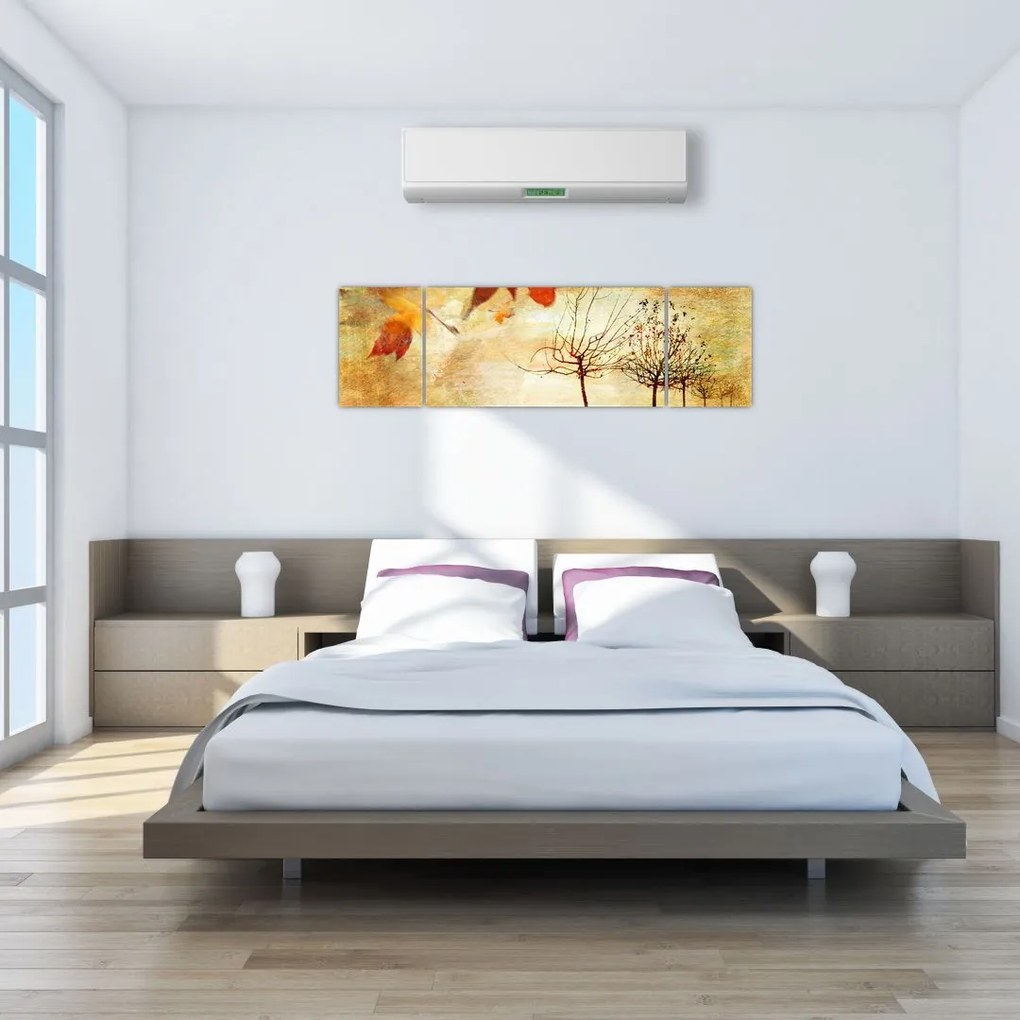 Obraz - Jesienny nastrój (170x50 cm)