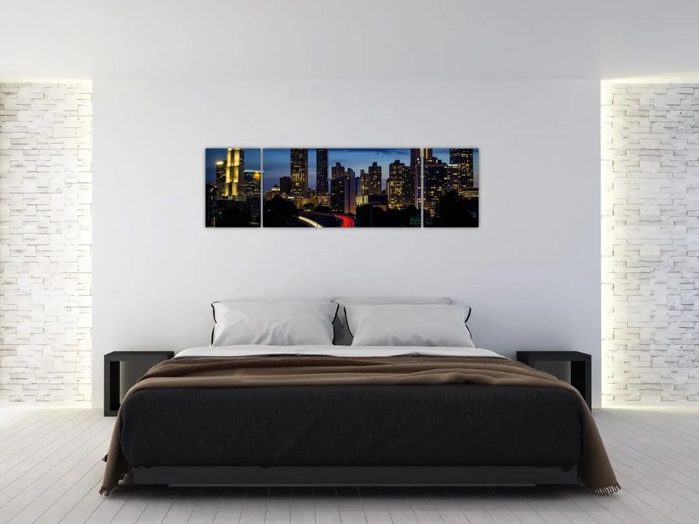 Obraz - Miasto nocą (170x50 cm)