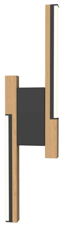 Wofi 4031-206 - LED ściemnialny kinkiet PALERMO 11W/230V, drewno kauczukowe