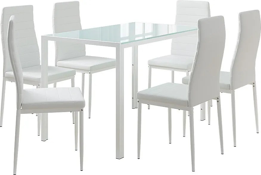 Zestaw do jadalni biały 120x75x70 grand