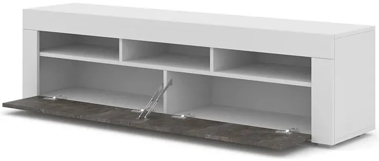 Szafka rtv wisząca lub stojąca biały + beton F1-K72